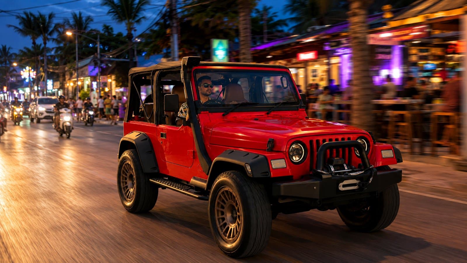 Neon nights in town