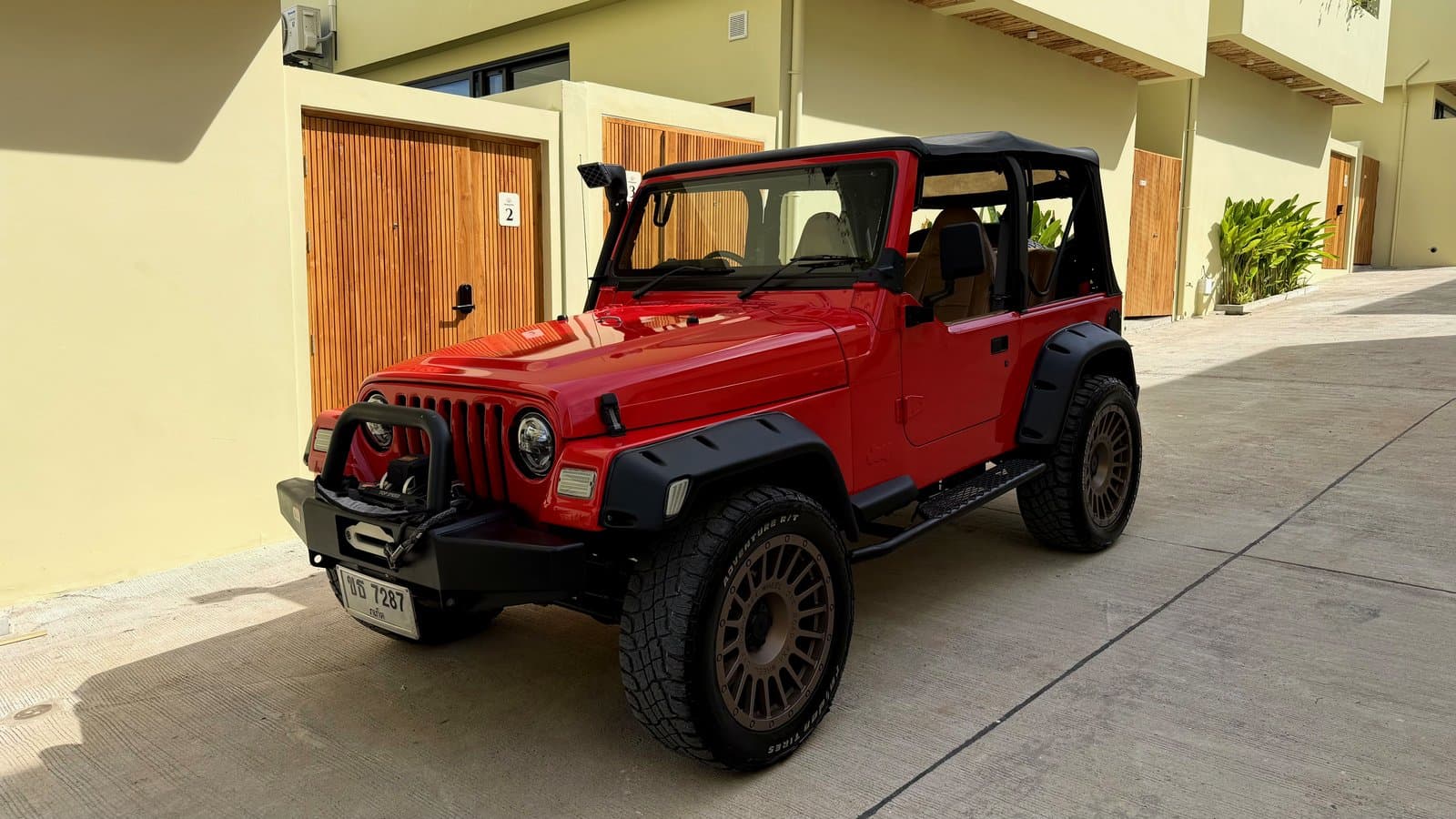 Our Jeep Wrangler, ready for the road