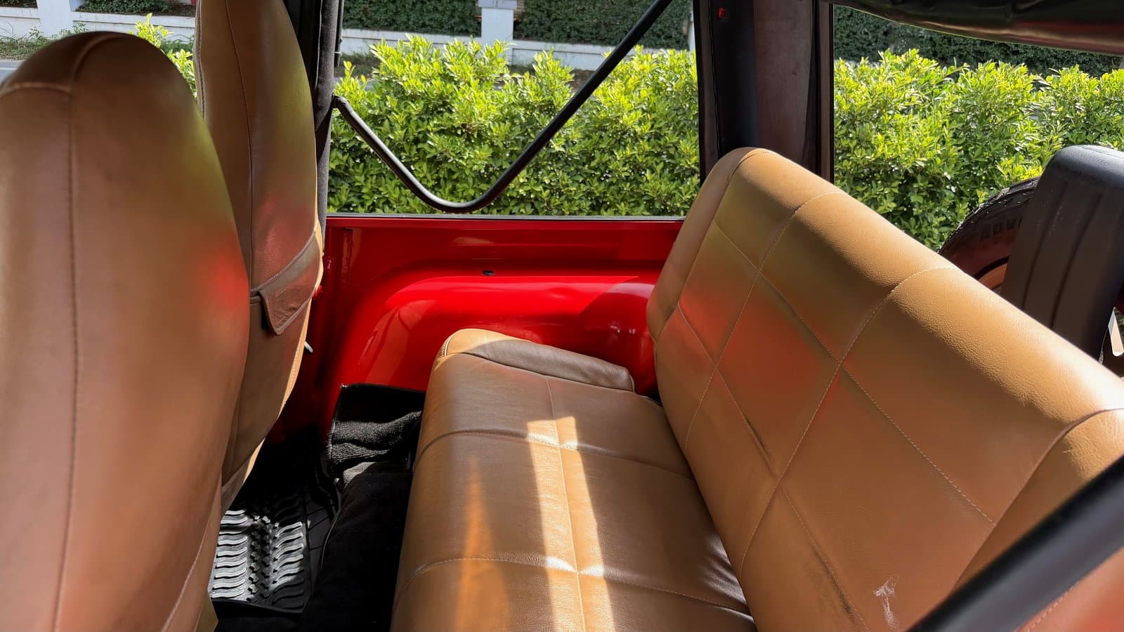 Rear bench seating
