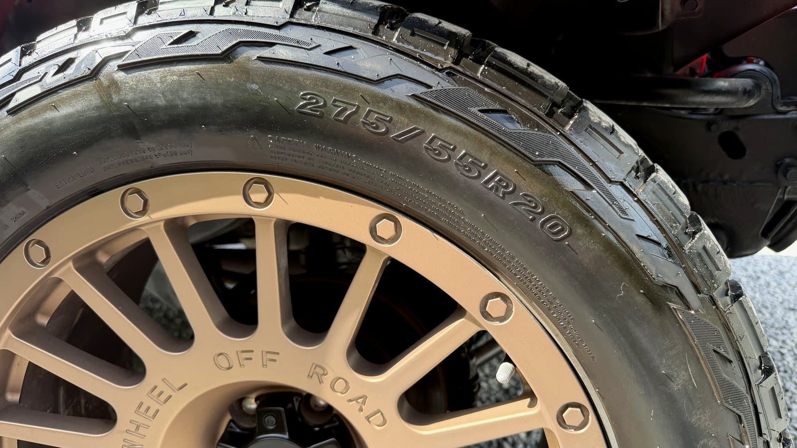 Chunky alloy wheels